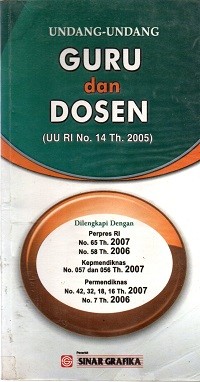 Image of Undang-Undang Guru dan Dosen